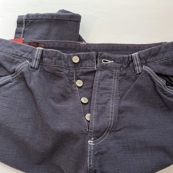 Trevero Mens Button Fly Jeans (New) #354 - Picture 4 of 8